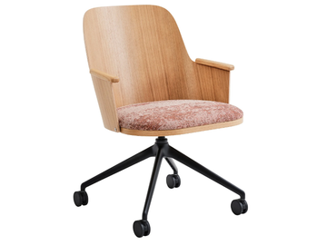 SANDER CONFERENCE - Trestle-based wooden chair with castors by Karl Andersson - view 2
